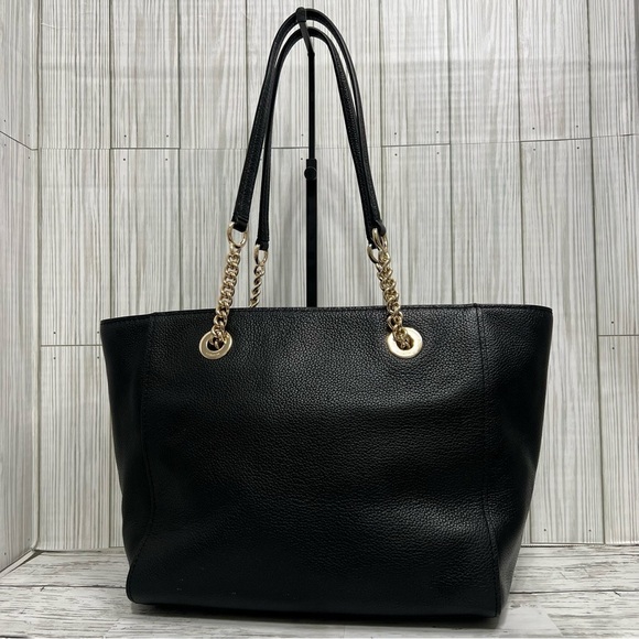 Coach Black Pebbled Leather Tote Shoulder Bag - Picture 4 of 10